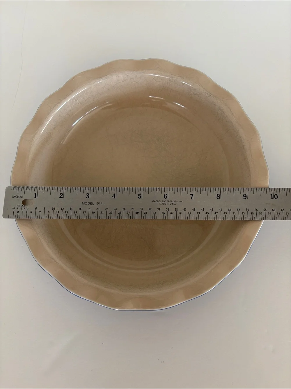 Olive & Thyme Stoneware Fluted Edge Pie Plate/Dish